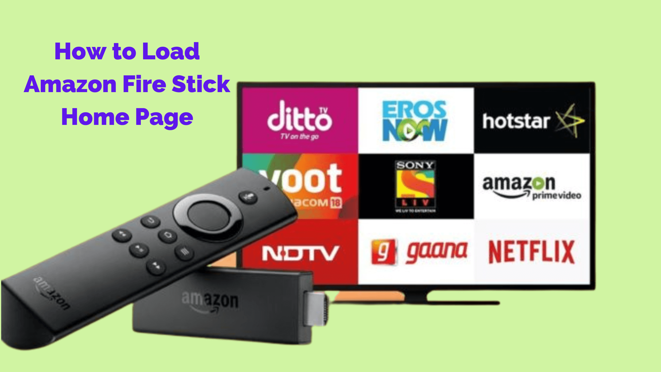 How to Load Amazon Fire Stick Home Page