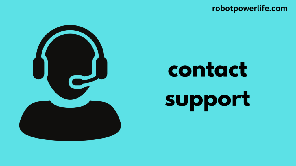contact support.